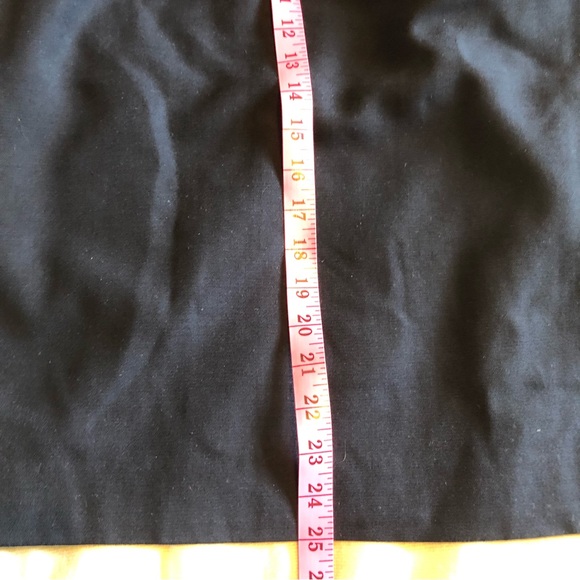 Vintage Ports international navy virgin wool high waisted pencil skirt - Picture 9 of 9